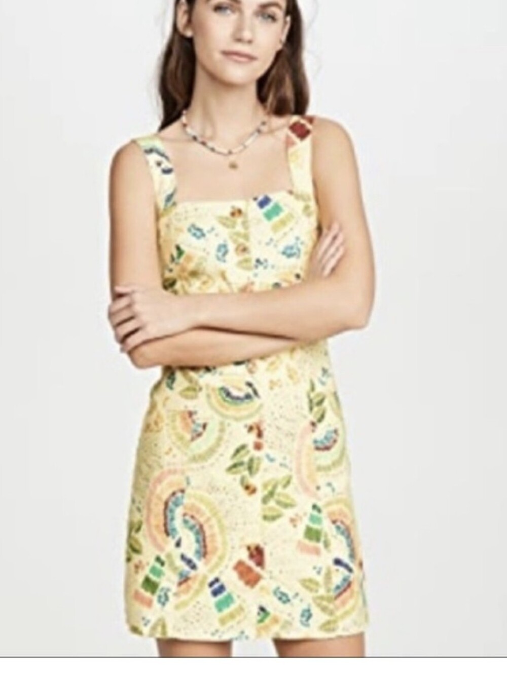 Farm Rio Colourful Birds Linen Minidress Size XS* ( tag Removed)